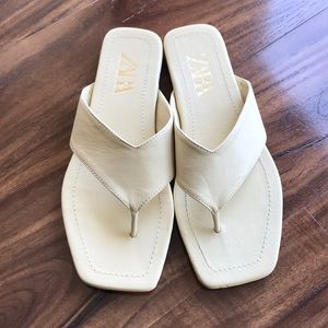 Zara yellow sandals